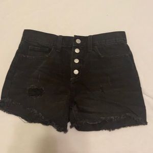 Old Navy Girls Black Jean Shorts